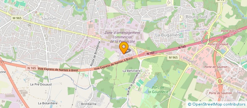 localisation de l'entreprise PEINTURE PRO à SAINT-HERBLAIN