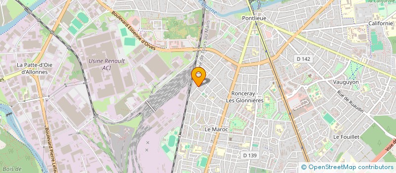 localisation de l'entreprise PEINTURE RAVALEMENT 72  LE MANS