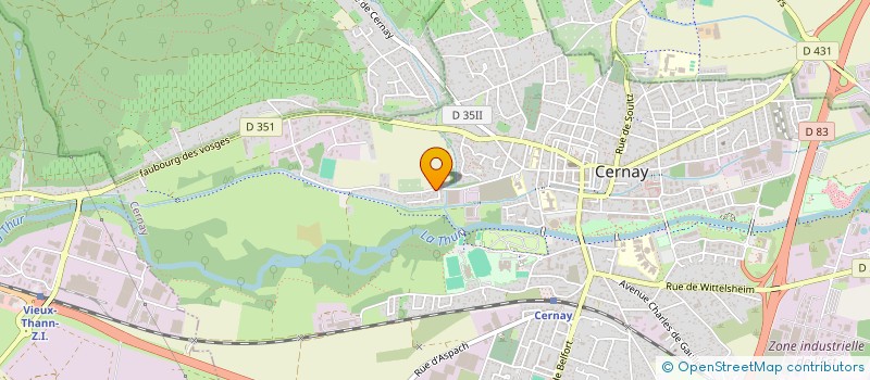 localisation de l'entreprise PEINTURE RENOVATION WUHRLIN SCHILLING  CERNAY