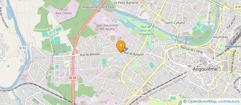 localisation de l'entreprise PEINTURE REVETEMENT TECHNOLOGIE à ANGOULEME