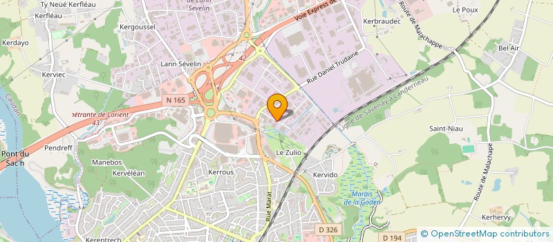 localisation de l'entreprise PEINTURE REVETEMENTS SOL  LANESTER