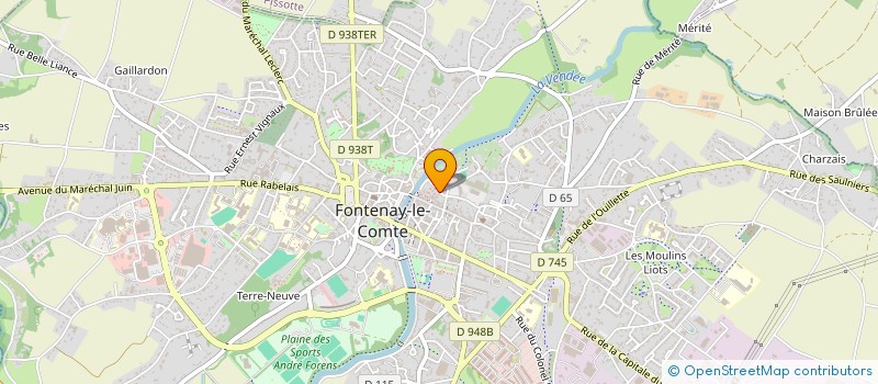 localisation de l'entreprise PEINTURE - REVETEMENTS SUD VENDEE à FONTENAY-LE-COMTE
