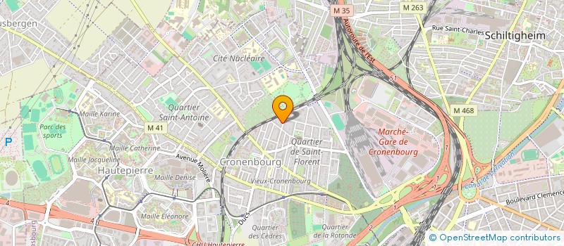 localisation de l'entreprise PEINTURE SAINT FLORENT à STRASBOURG