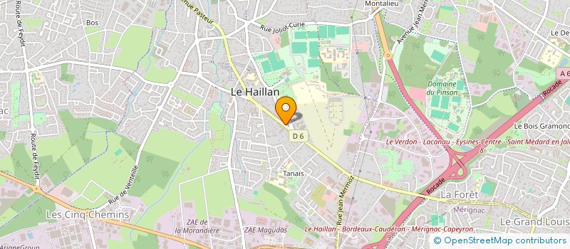 localisation de l'entreprise PEINTURE SOL DE L OCEAN  PESSAC