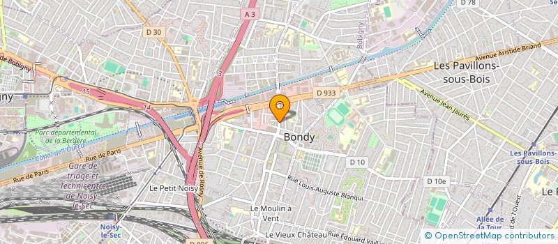 localisation de l'entreprise PEINTURE SOLEIL  BONDY