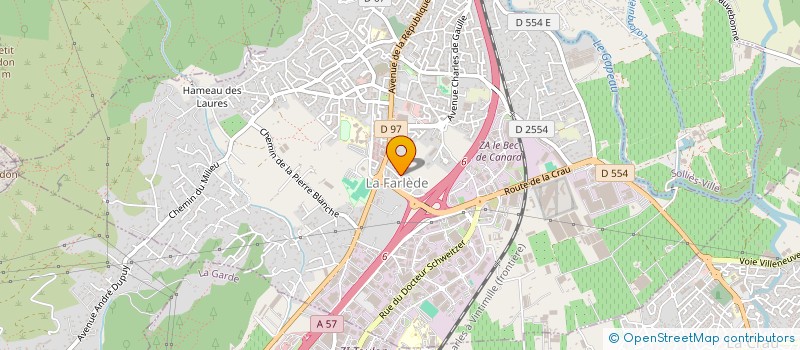 localisation de l'entreprise PEINTURE SUD 2000  LA FARLEDE