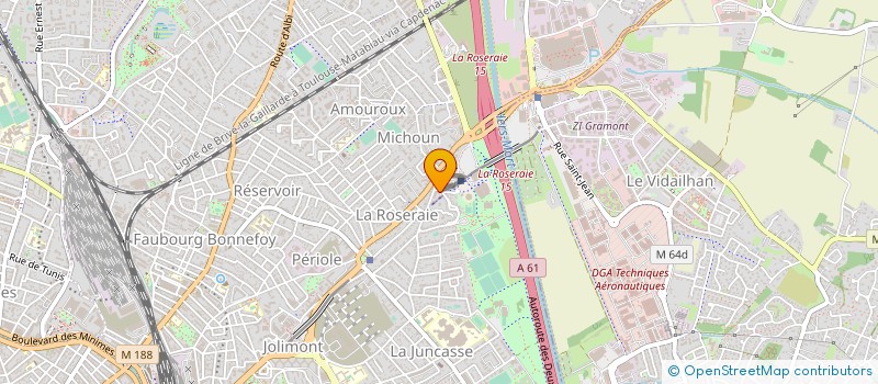 localisation de l'entreprise PEINTURE TOULOUSAINE à TOULOUSE