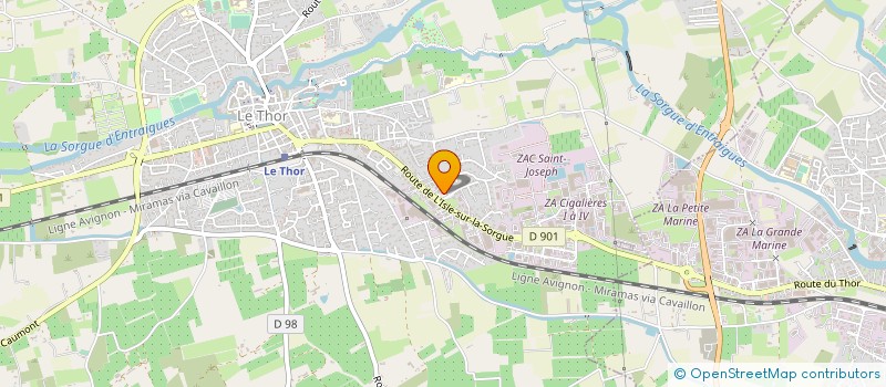 localisation de l'entreprise PEINTURE & TRADITION à LE THOR