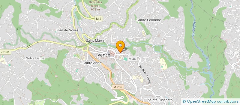 localisation de l'entreprise PEINTURE VENCOISE  VENCE