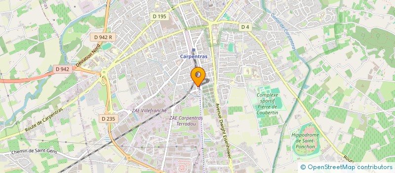localisation de l'entreprise PEINTURES AND CO à CARPENTRAS