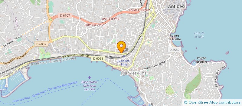 localisation de l'entreprise PEINTURES ANTIBES SERVICES à ANTIBES