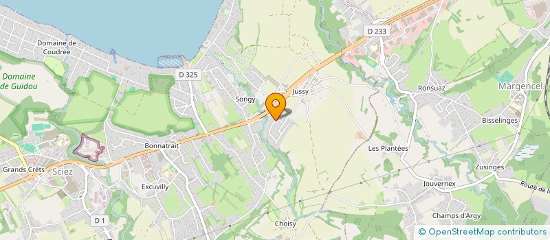 localisation de l'entreprise PEINTURES CENTAURE à SCIEZ