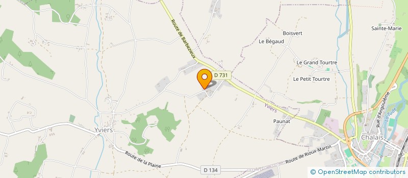 localisation de l'entreprise PEINTURES DE L'ETANG à MEDILLAC