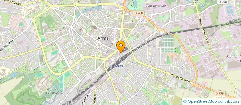 localisation de l'entreprise PEINTURES DES HAUTS DE FRANCE à ARRAS