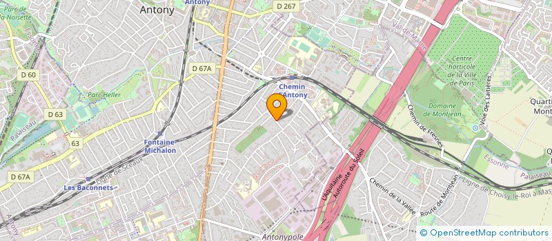 localisation de l'entreprise PEINTURES DES HAUTS DE SEINE à ANTONY