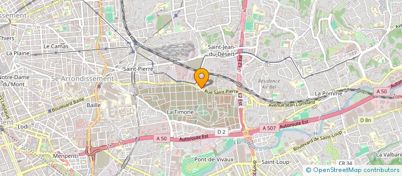 localisation de l'entreprise PEINTURES DU SUD MARSEILLE à MARSEILLE