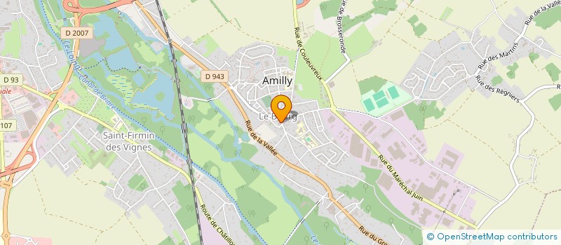 localisation de l'entreprise PEINTURES ET CREATIVITES DU LOIRET à AMILLY