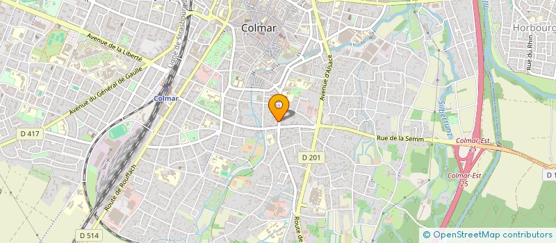 localisation de l'entreprise PEINTURES FOHRER  COLMAR