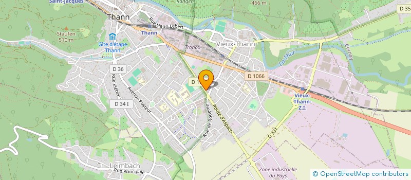 localisation de l'entreprise PEINTURES GILLES WIOLAND  WITTELSHEIM