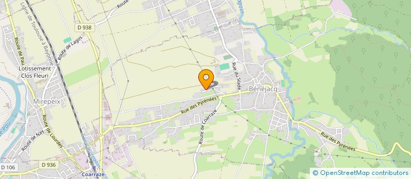 localisation de l'entreprise PEINTURES GRANGE  BENEJACQ