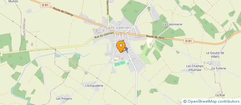 localisation de l'entreprise PEINTURES MB à SAINT-VALERIEN