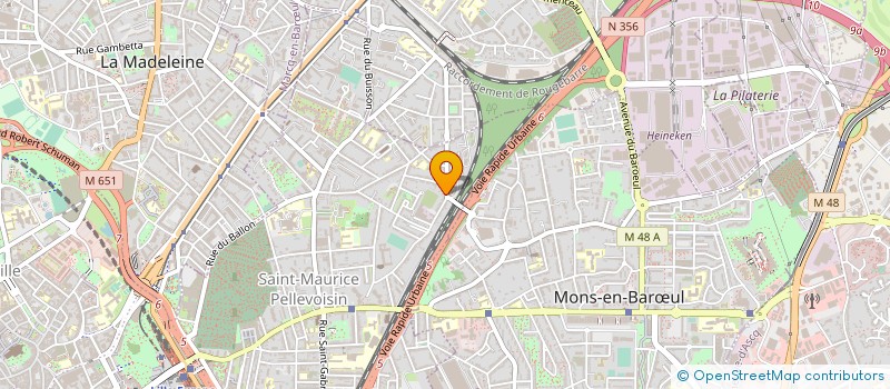 localisation de l'entreprise PEINTURES MINERALES & CIE à LILLE