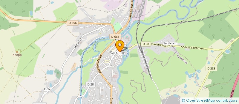 localisation de l'entreprise PEINTURES MODERNES ET DECORS 57  SARRALBE