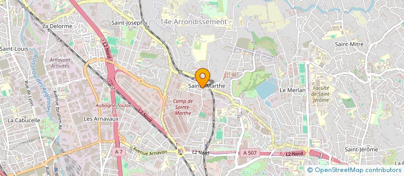 localisation de l'entreprise PEINTURES SLITI à MARSEILLE