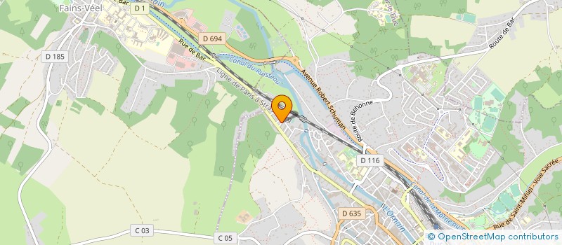 localisation de l'entreprise PEINTURES TONNES  BAR-LE-DUC