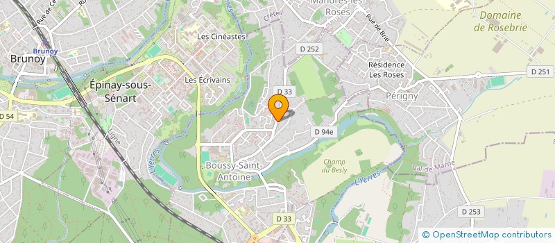 localisation de l'entreprise PEINTURES VAL DE MARNE  BOUSSY-SAINT-ANTOINE