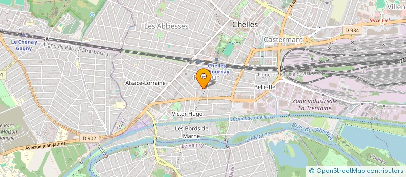 localisation de l'entreprise PEINY FRERES  CHELLES