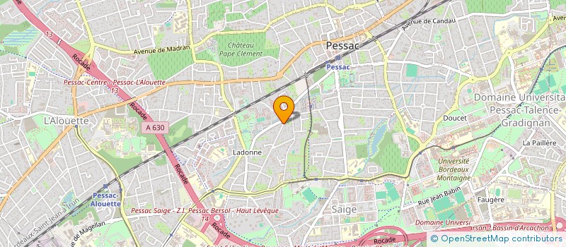 localisation de l'entreprise PEIRAN  PESSAC