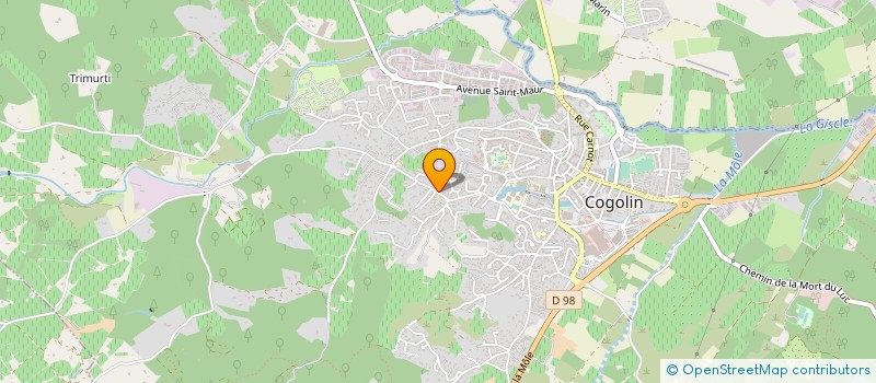 localisation de l'entreprise PEIRONEDE  COGOLIN