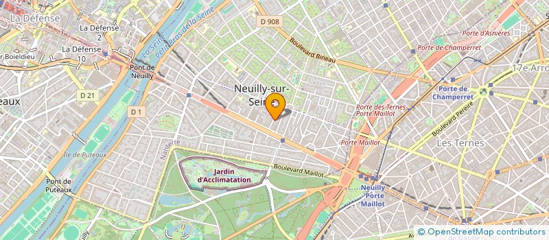 localisation de l'entreprise PEIX LAVALLEE CONSEILS à NEUILLY-SUR-SEINE