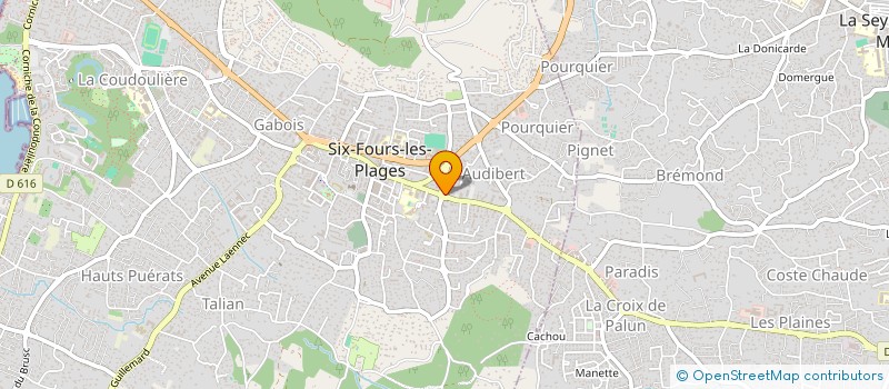 localisation de l'entreprise PEIY à SIX-FOURS-LES-PLAGES