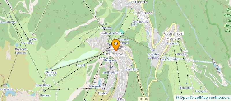 localisation de l'entreprise PEIZERAT à COURCHEVEL