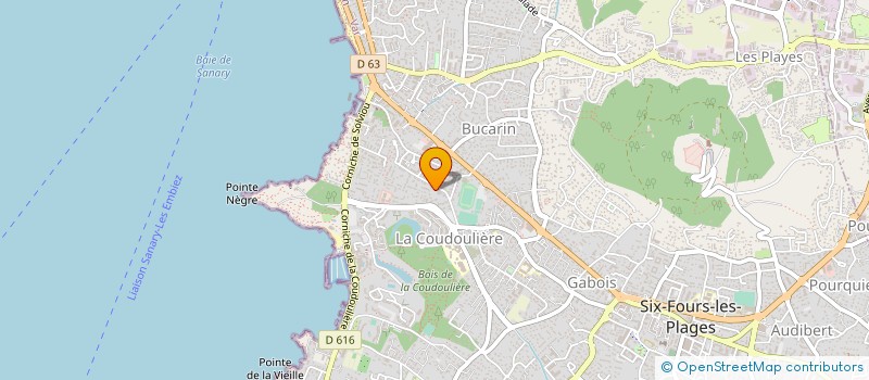 localisation de l'entreprise PEJ à SIX-FOURS-LES-PLAGES