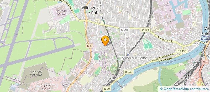 localisation de l'entreprise PEJ DISTRIB  VILLENEUVE-LE-ROI