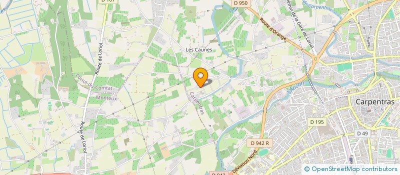 localisation de l'entreprise PEJ FRUITS à CARPENTRAS