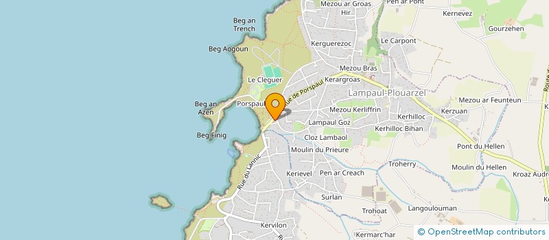 localisation de l'entreprise PEJA  LAMPAUL-PLOUARZEL