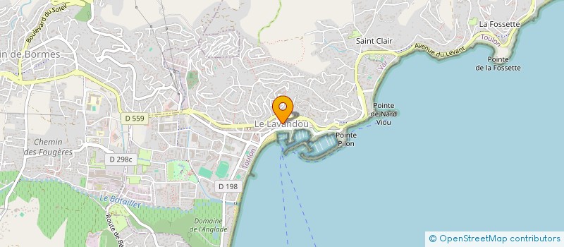 localisation de l'entreprise PEJE à LE LAVANDOU
