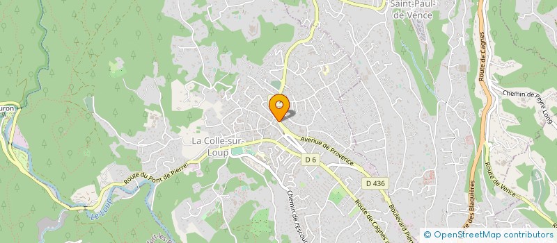 localisation de l'entreprise PEJOT DECOR  LA COLLE-SUR-LOUP