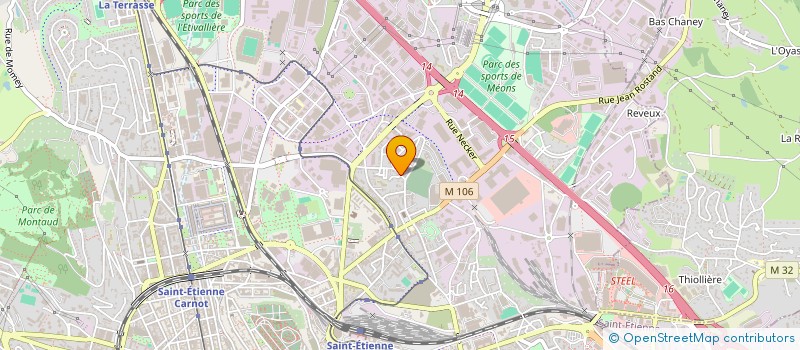 localisation de l'entreprise PEJY MANUTENTION à SAINT-ETIENNE