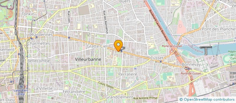 localisation de l'entreprise PEKER  VILLEURBANNE