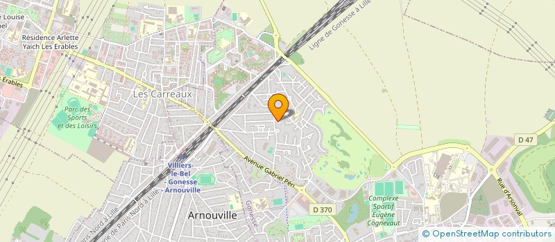 localisation de l'entreprise PEKER BAT  GONESSE