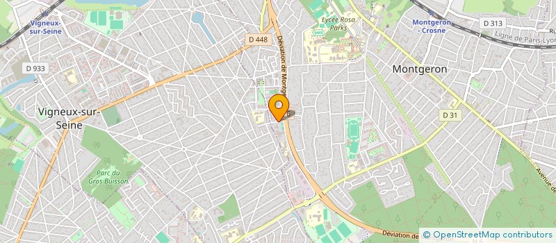 localisation de l'entreprise PEKSTEAK à MONTGERON