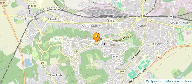 localisation de l'entreprise PELAC 2 à LAON