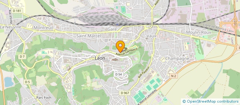 localisation de l'entreprise PELAC à LAON