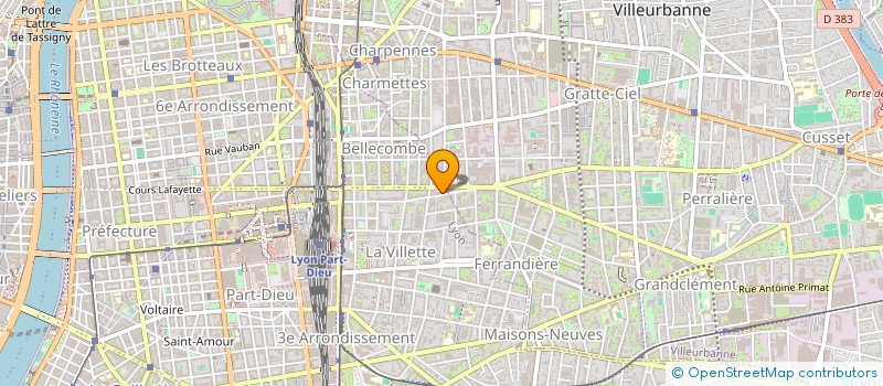 localisation de l'entreprise PELAEZ ALBERT-BRUNET  LYON