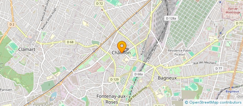 localisation de l'entreprise PELAGA à CHATILLON